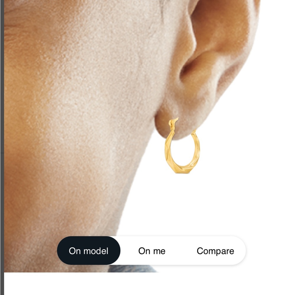 14K Gold Huggie Hoops